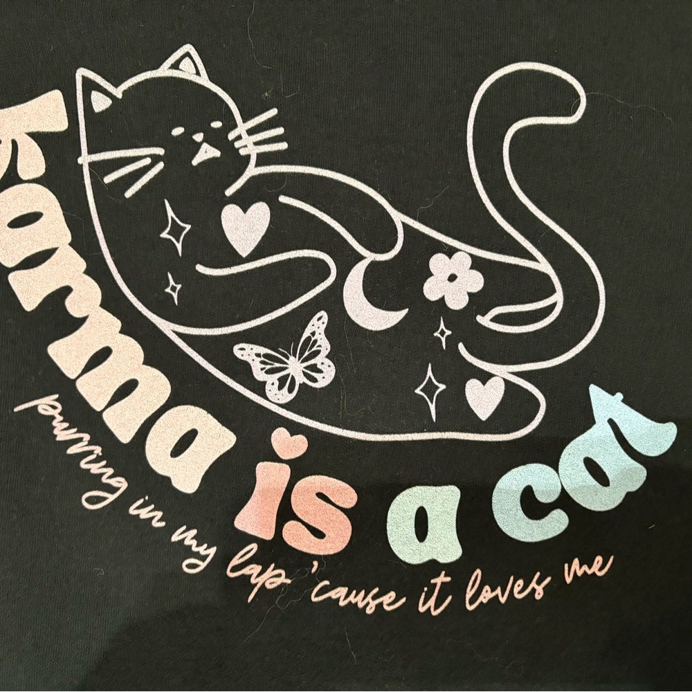 Swiftie inspired "Karma is a Cat" Era Hoodie - Swiftie Midnights Merch size M - Picture 5 of 7